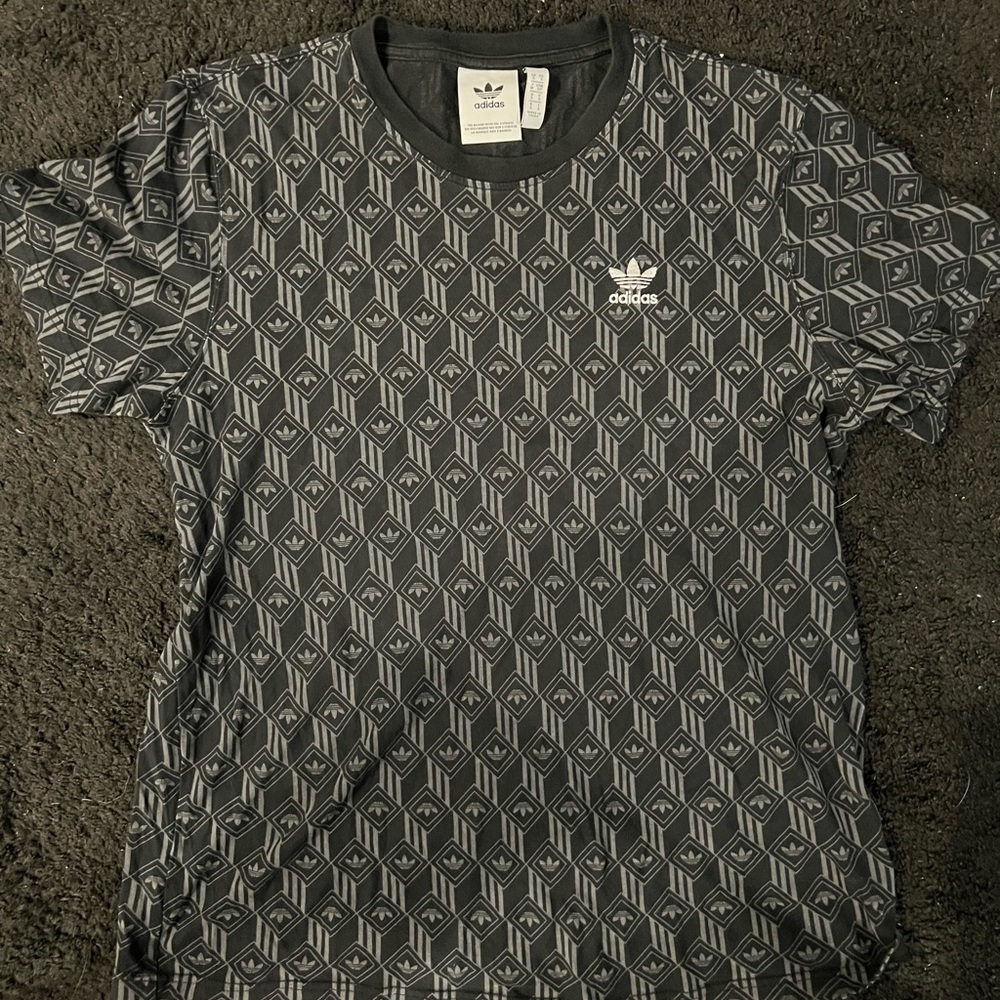 Black vintage adidas shirt, size small